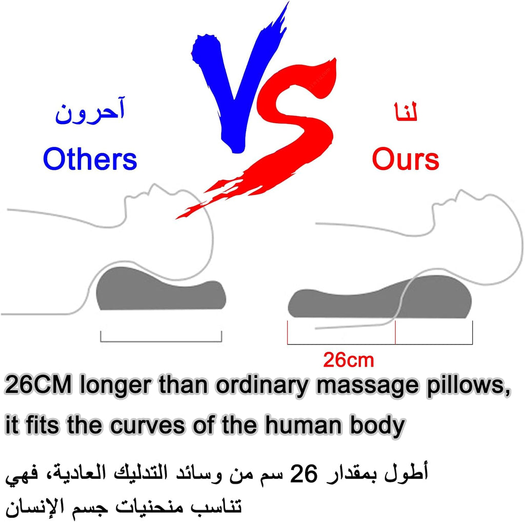 Neck Back Massager with Remote Control, 16 Massage Deep Shiatsu Head Kneading Shoulder Heat for Muscle Body Leg Pain, Electric Hot Pillow Home Office Use