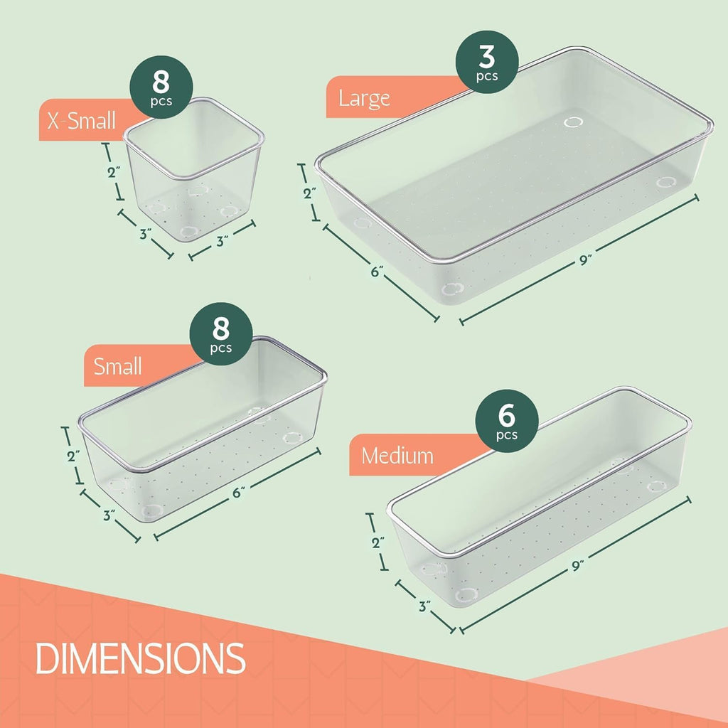 Clear Drawer Organizer