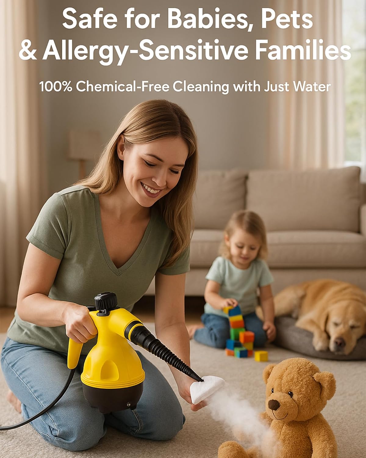 Handheld Steam Cleaner 1500W High Pressure Portable Steamer