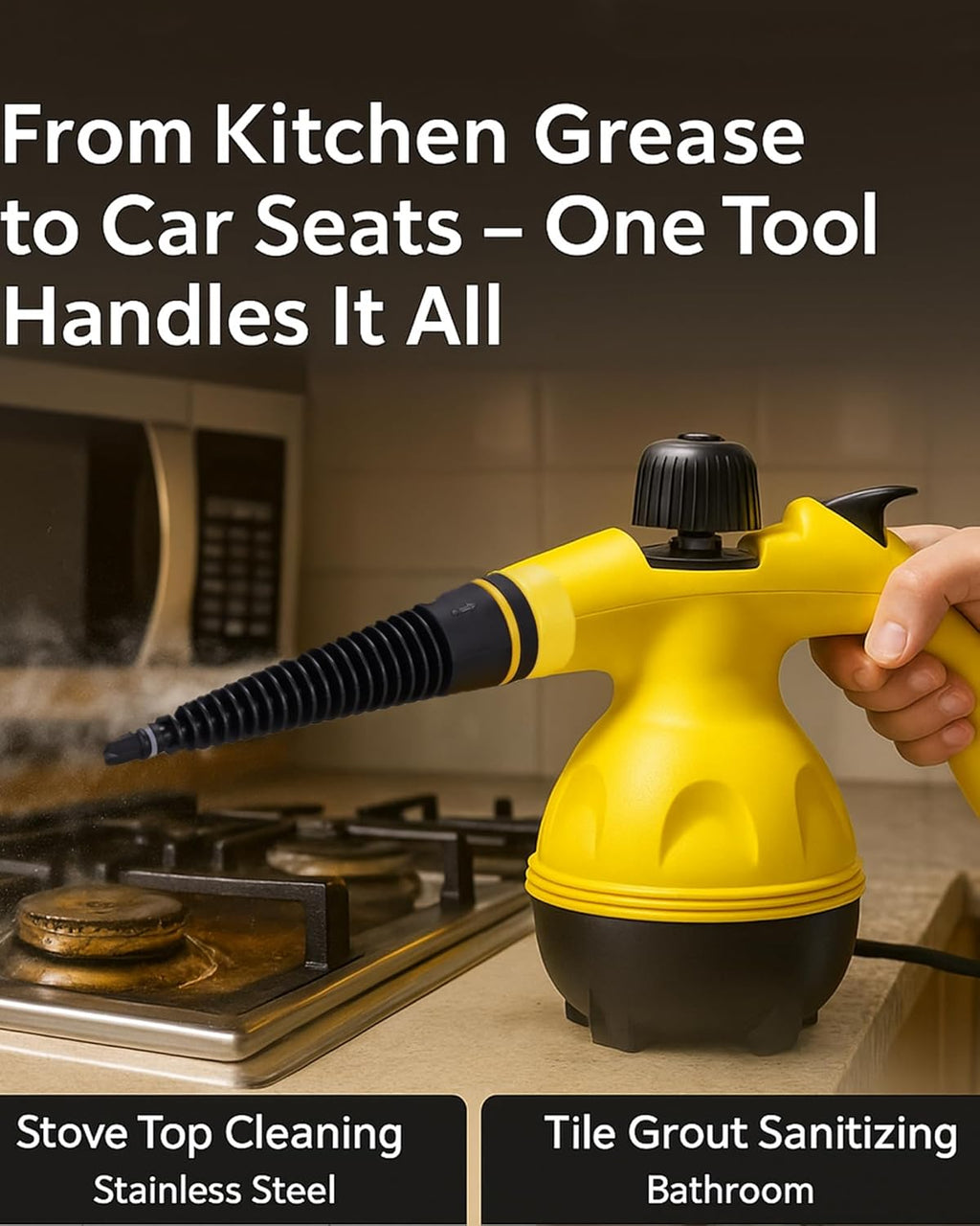 Handheld Steam Cleaner 1500W High Pressure Portable Steamer