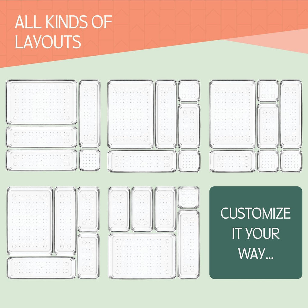 Clear Drawer Organizer