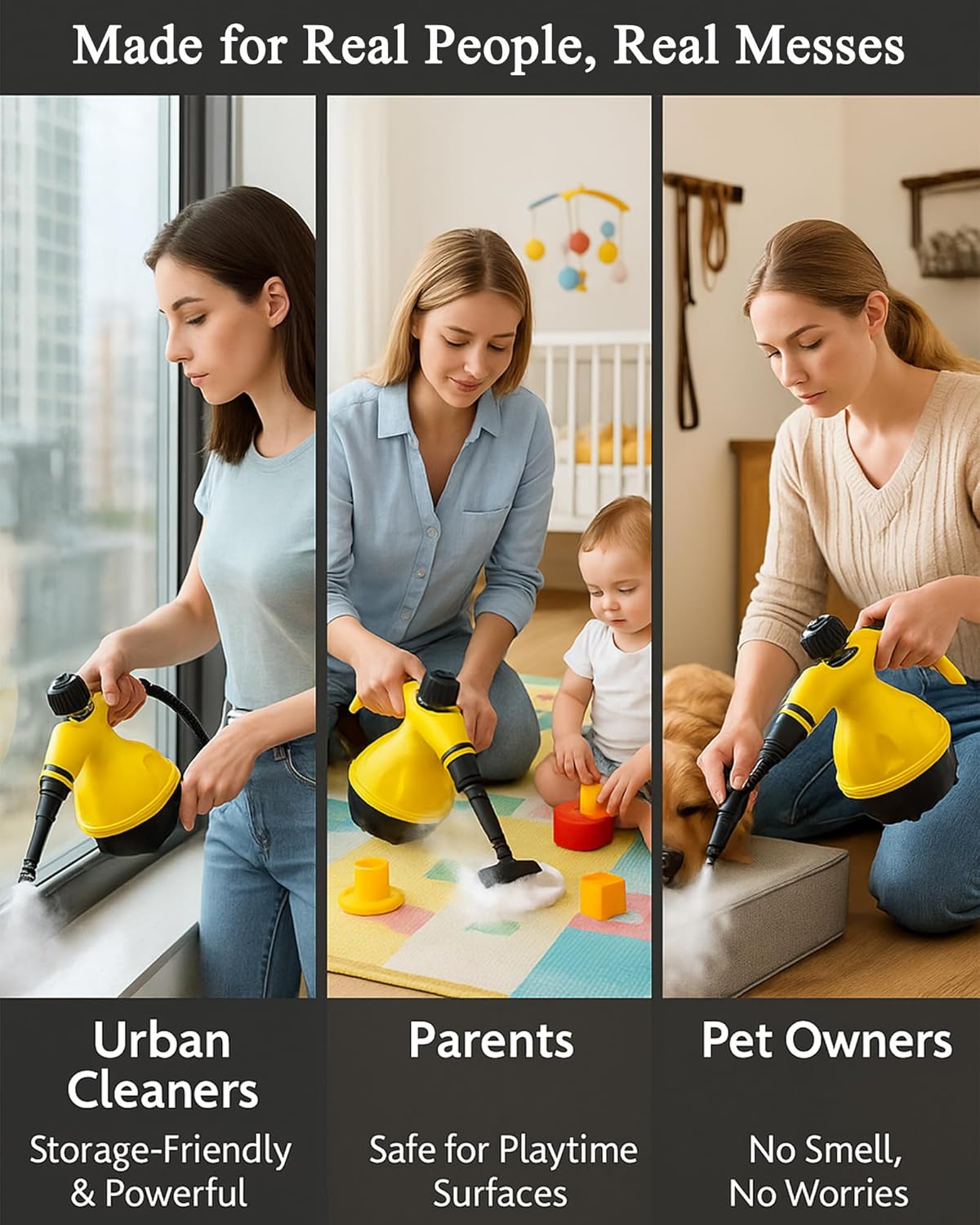 Handheld Steam Cleaner 1500W High Pressure Portable Steamer