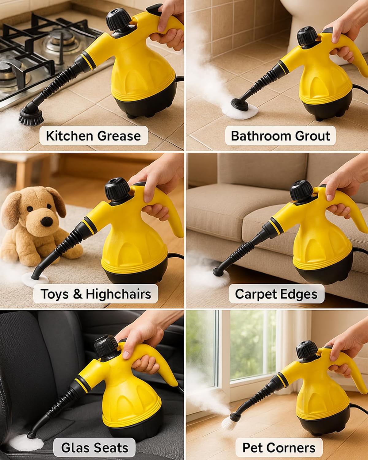 Handheld Steam Cleaner 1500W High Pressure Portable Steamer
