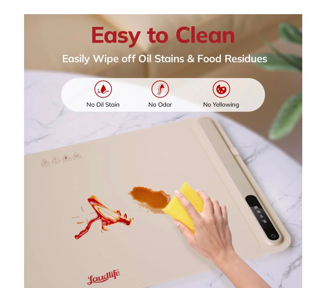 Morpilot Electric Warming Tray with Adjustable Temperature, 6 in 1 Food Warmer for Parties Features Foldable Design & Fast Heating, Warming Plate for Buffet, Family Gatherings, Sabbath, Holidays
